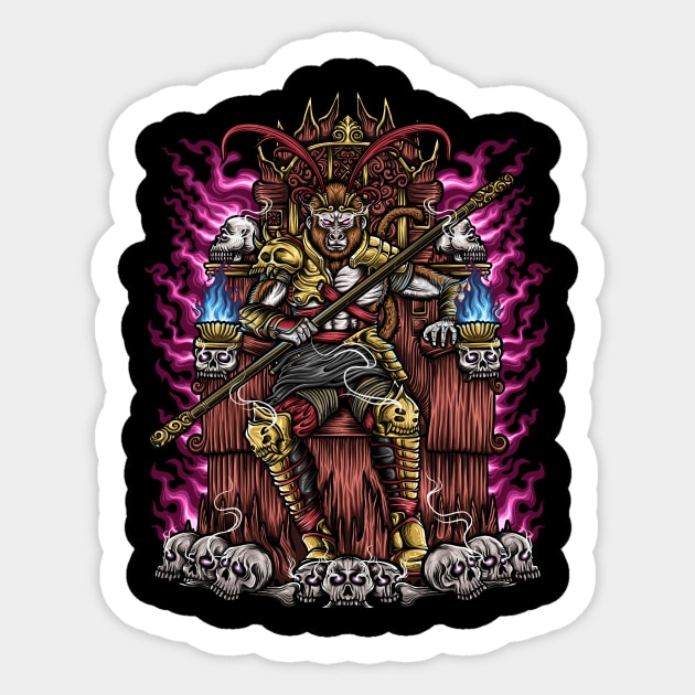 The King Wukong Sticker by aleoarts